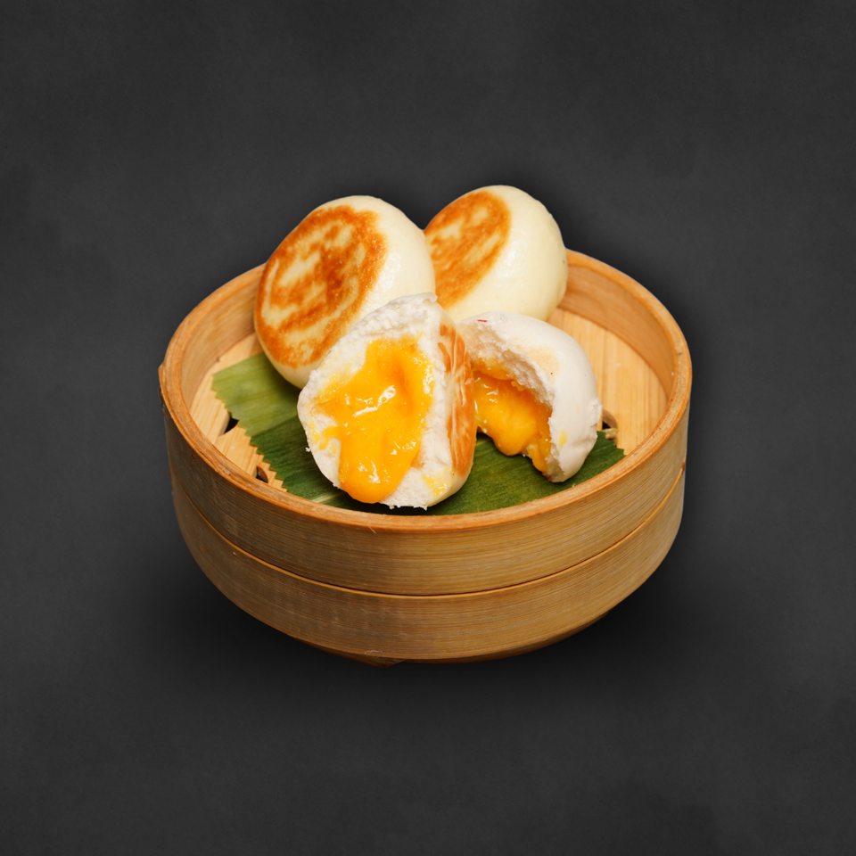Steamed Egg Yolk Lava Bun / 奶黃流沙包